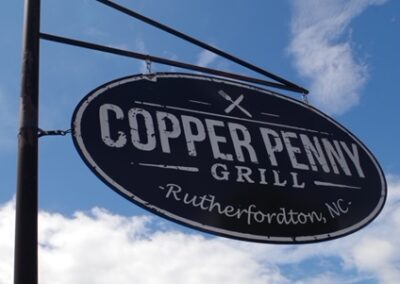 Copper Penny Roco Sign